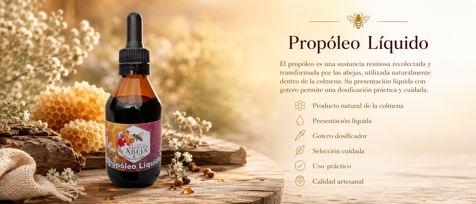 Características y cualidades del Propóleo Líquido